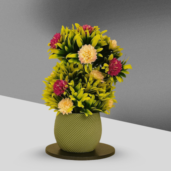 Aster Bouquet Vase - Charming Glow Lifelike Artificial Flowers