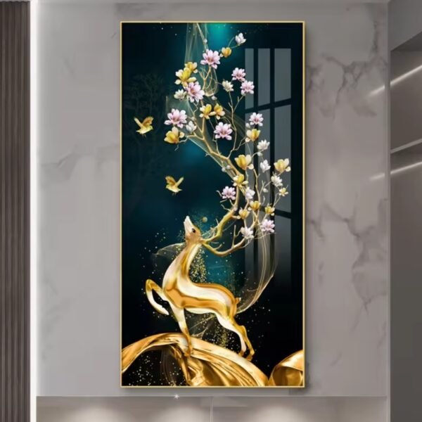 Elegant Crystal Ceramic Painting - Charming Glow Premium Home Decor